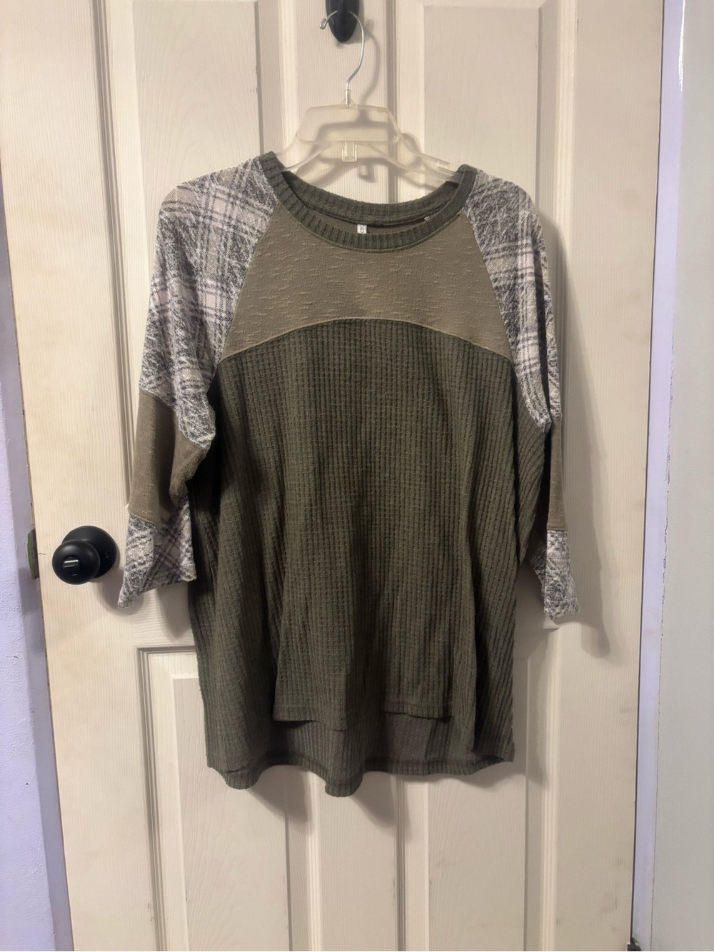Cato Olive Green Ribbed Knit Sweater
